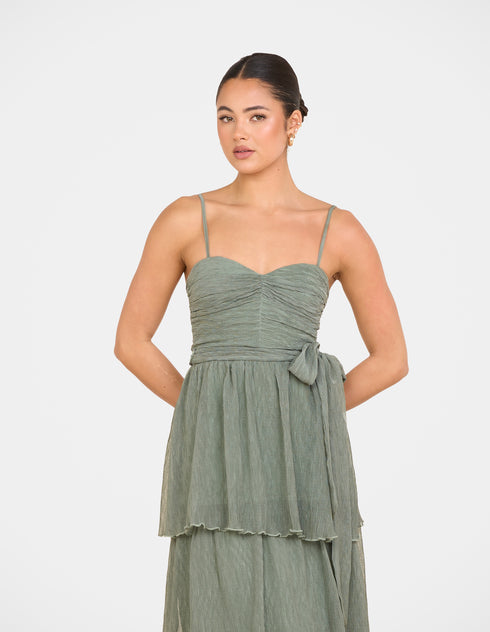 Regina Ruched Maxi Dress